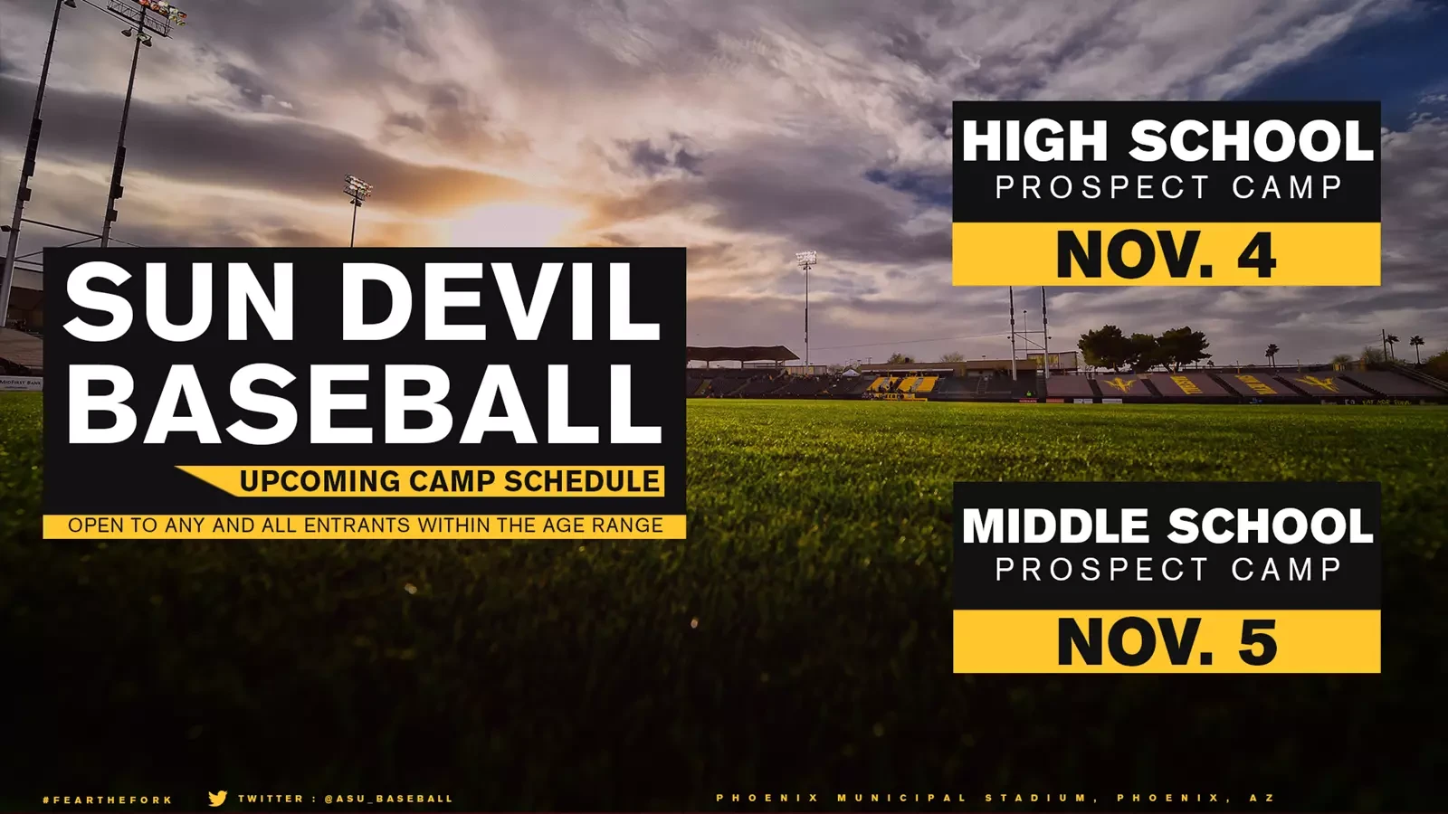 Sun Devil Baseball Prospect Camps - ASU Sun Devil Athletics