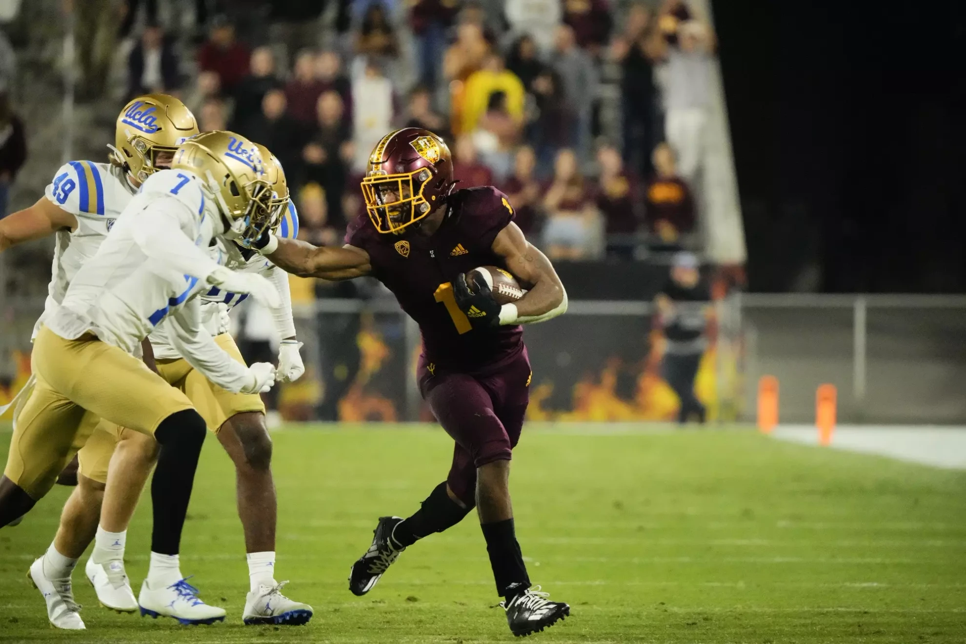 Late Rally Falls Short Against No. 8 UCLA in 50-36 Loss - ASU Sun Devil ...