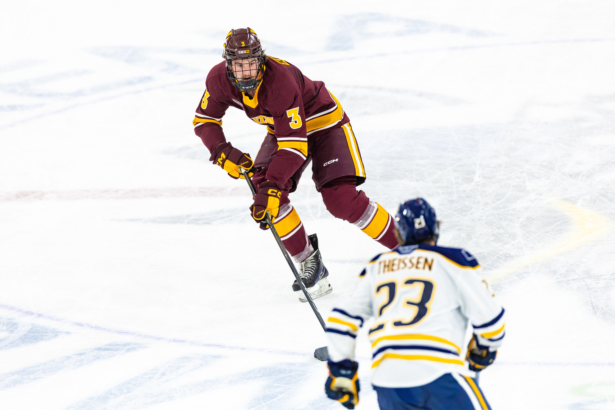 Tyler Rundle #15 Hockey falls on the road at Augustana - ASU Sun Devil Athletics