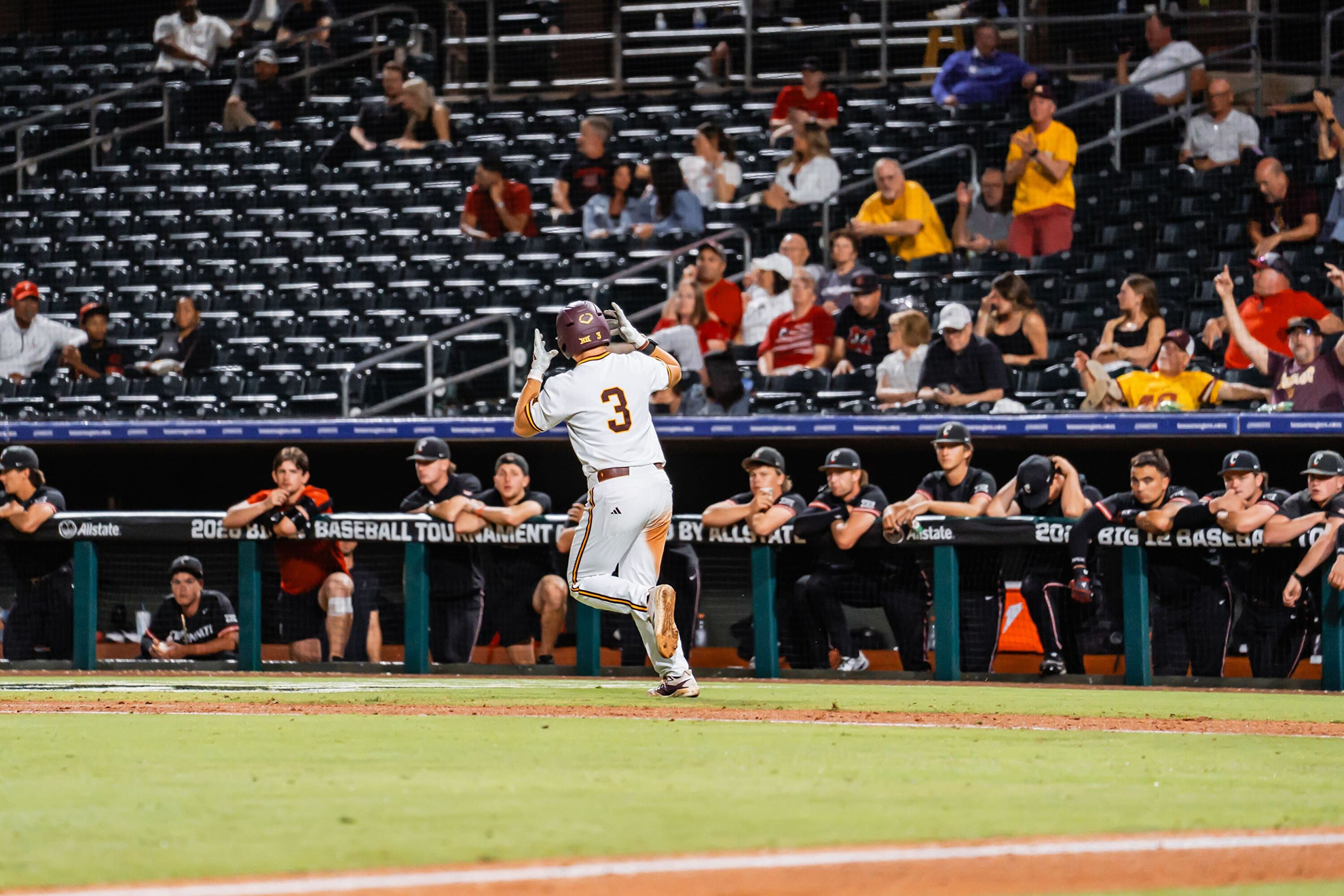 Baseball advances to semifinals of Big 12 Tournament behind Hairston's historic homer Baseball advances to semifinals of Big 12 Tournament behind Hairston's historic homer