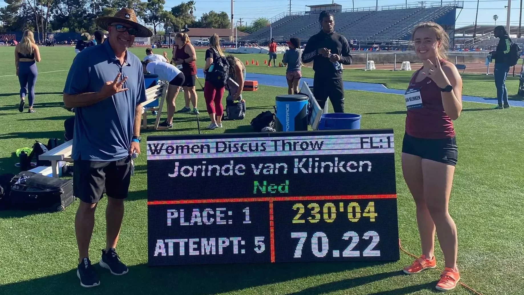 Van Klinken Shatters Dutch Discus Record - Sun Devil Athletics