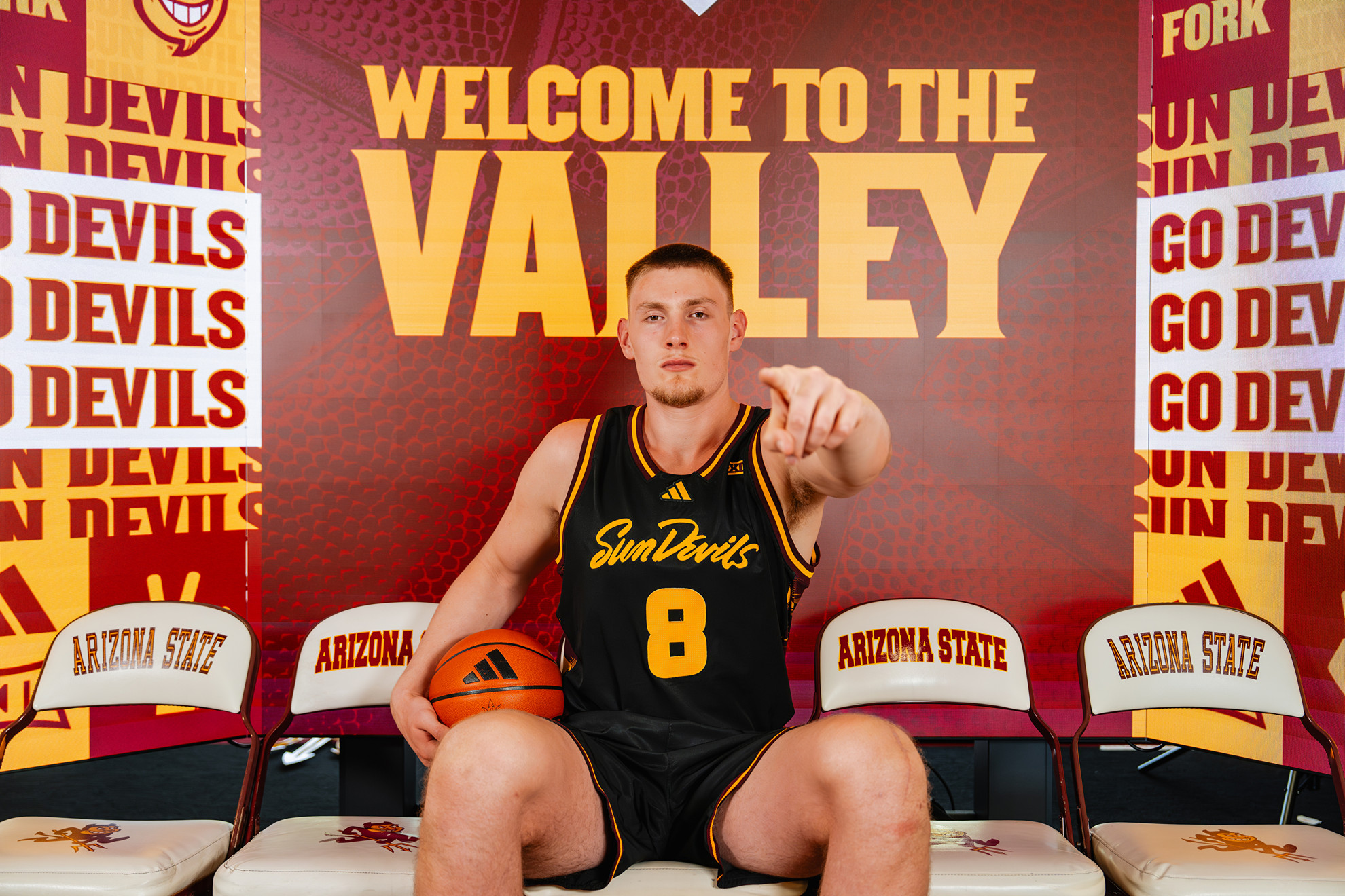 Sun Devil Men's Basketball center Nate Garcia